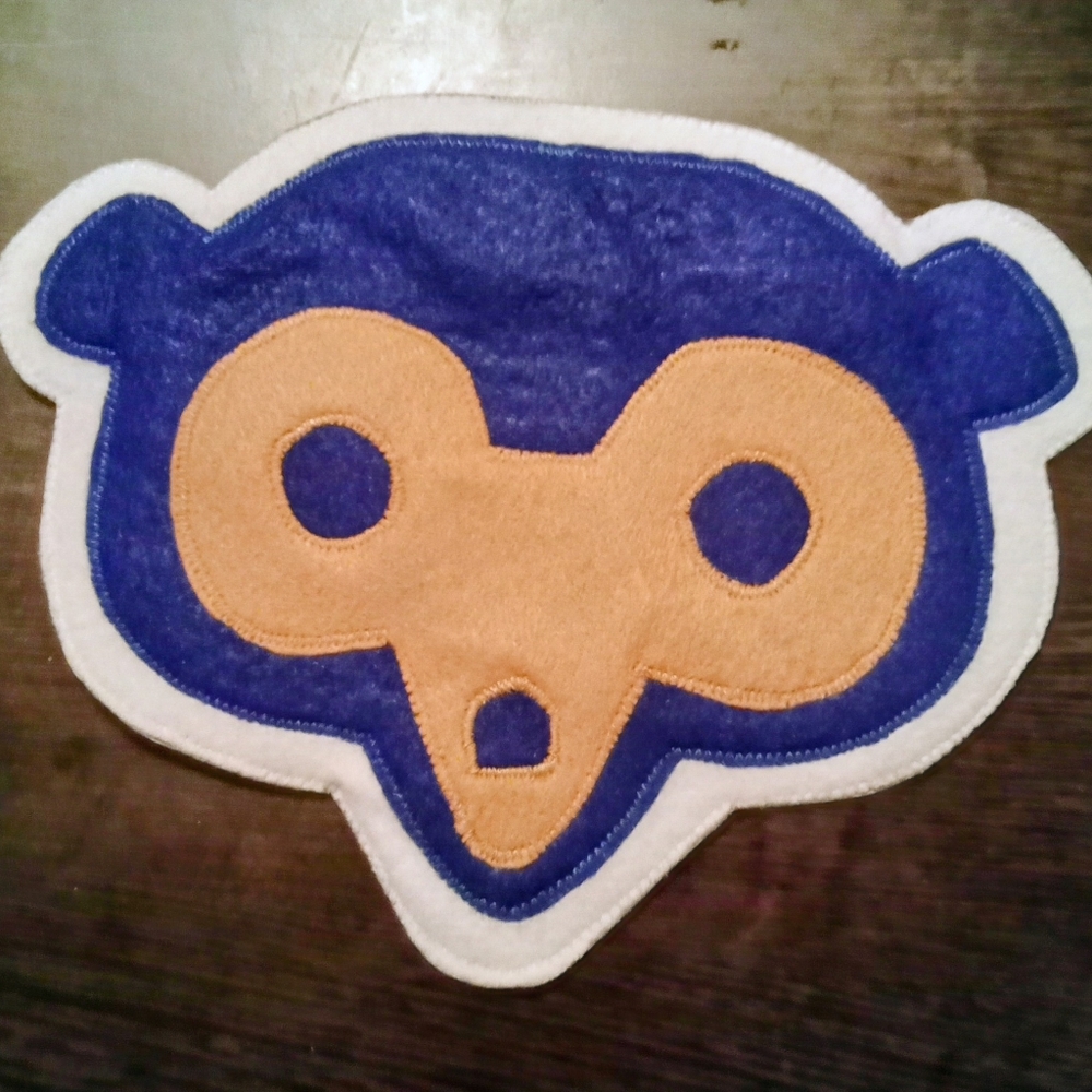 New Chicago Cubs MLB 60s Retro Varsity Style Cubbie Bear Patch Emblem Logo! 10x8